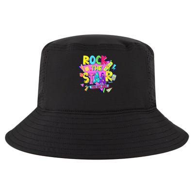 Rock The Staar Test Testing Day Retro Groovy Teacher Stars Cool Comfort Performance Bucket Hat