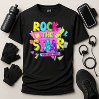 Rock The Staar Test Testing Day Retro Groovy Teacher Stars Performance Shirt
