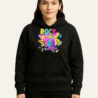 Rock The Staar Test Testing Day Retro Groovy Teacher Stars Hoodie