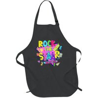 Rock The Staar Test Testing Day Retro Groovy Teacher Stars Apron