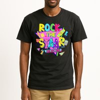 Rock The Staar Test Testing Day Retro Groovy Teacher Stars Tall T-Shirt