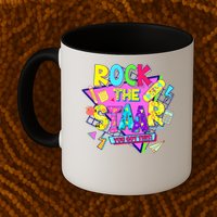 Rock The Staar Test Testing Day Retro Groovy Teacher Stars Mug
