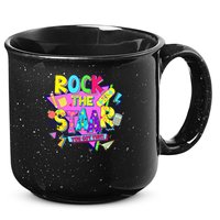 Rock The Staar Test Testing Day Retro Groovy Teacher Stars 15oz Campfire Ceramic Mug