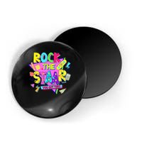 Rock The Staar Test Testing Day Retro Groovy Teacher Stars Magnet