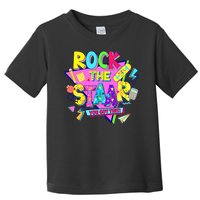 Rock The Staar Test Testing Day Retro Groovy Teacher Stars Toddler T-Shirt