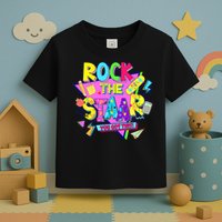 Rock The Staar Test Testing Day Retro Groovy Teacher Stars Toddler T-Shirt