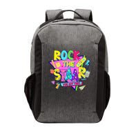 Rock The Staar Test Testing Day Retro Groovy Teacher Stars Vector Backpack