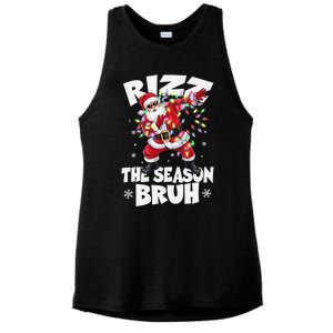 Rizz The Season Bruh Christmas Rizzmas Santa Claus Rizzler Ladies PosiCharge Tri-Blend Wicking Tank