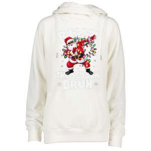 Rizz The Season Bruh Christmas Rizzmas Santa Claus Rizzler Womens Funnel Neck Pullover Hood