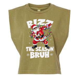 Rizz The Season Bruh Christmas Rizzmas Santa Claus Rizzler Garment-Dyed Women's Muscle Tee