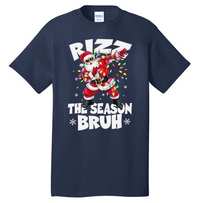 Rizz The Season Bruh Christmas Rizzmas Santa Claus Rizzler Tall T-Shirt