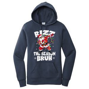 Rizz The Season Bruh Christmas Rizzmas Santa Claus Rizzler Women's Pullover Hoodie