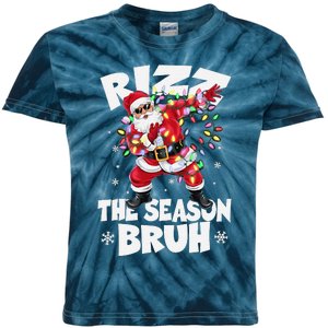 Rizz The Season Bruh Christmas Rizzmas Santa Claus Rizzler Kids Tie-Dye T-Shirt