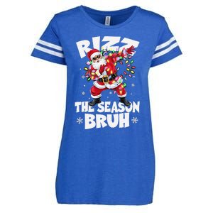 Rizz The Season Bruh Christmas Rizzmas Santa Claus Rizzler Enza Ladies Jersey Football T-Shirt