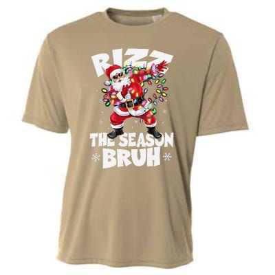 Rizz The Season Bruh Christmas Rizzmas Santa Claus Rizzler Cooling Performance Crew T-Shirt