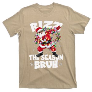 Rizz The Season Bruh Christmas Rizzmas Santa Claus Rizzler T-Shirt