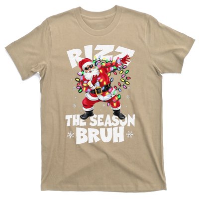 Rizz The Season Bruh Christmas Rizzmas Santa Claus Rizzler T-Shirt