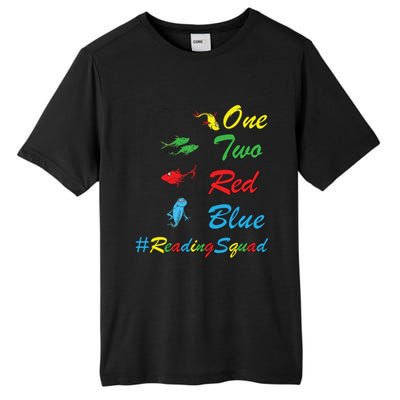 Reading Teacher Squad Oh The Places One Two Red Blue Fish Tall Fusion ChromaSoft Performance T-Shirt