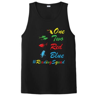 Reading Teacher Squad Oh The Places One Two Red Blue Fish PosiCharge Competitor Tank