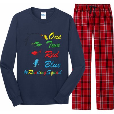 Reading Teacher Squad Oh The Places One Two Red Blue Fish Long Sleeve Pajama Set