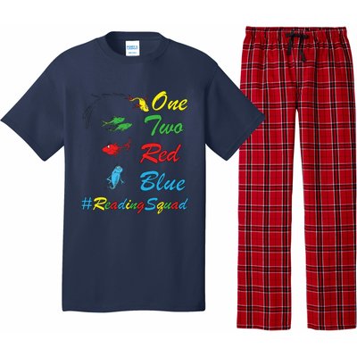 Reading Teacher Squad Oh The Places One Two Red Blue Fish Pajama Set