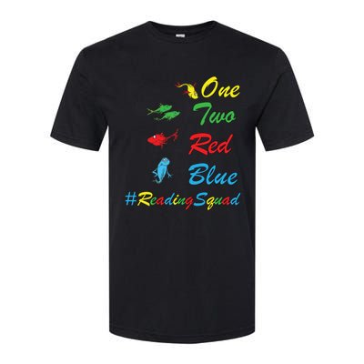 Reading Teacher Squad Oh The Places One Two Red Blue Fish Softstyle CVC T-Shirt