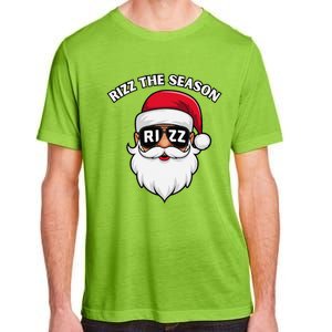 Rizz The Season Santa Claus Rizzmas Riz Funny Christmas Adult ChromaSoft Performance T-Shirt