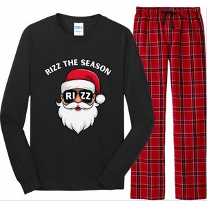 Rizz The Season Santa Claus Rizzmas Riz Funny Christmas Long Sleeve Pajama Set