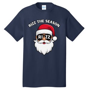 Rizz The Season Santa Claus Rizzmas Riz Funny Christmas Tall T-Shirt