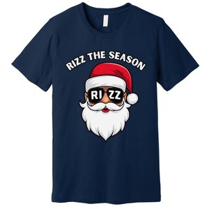 Rizz The Season Santa Claus Rizzmas Riz Funny Christmas Premium T-Shirt