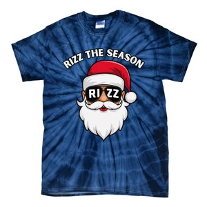 Rizz The Season Santa Claus Rizzmas Riz Funny Christmas Tie-Dye T-Shirt