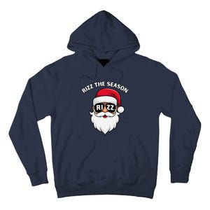 Rizz The Season Santa Claus Rizzmas Riz Funny Christmas Tall Hoodie