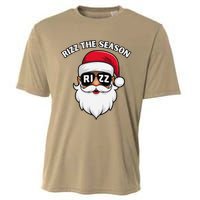 Rizz The Season Santa Claus Rizzmas Riz Funny Christmas Cooling Performance Crew T-Shirt