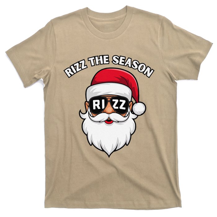 Rizz The Season Santa Claus Rizzmas Riz Funny Christmas T-Shirt