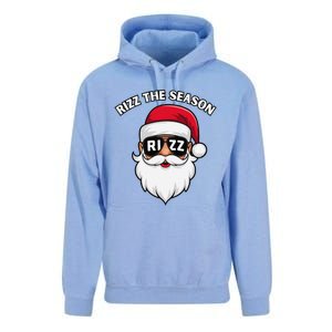 Rizz The Season Santa Claus Rizzmas Riz Funny Christmas Unisex Surf Hoodie