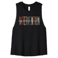 Rainbow Teacher Student Early Intervention Team Women's Racerback Cropped Tank