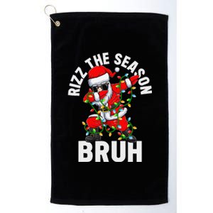 Rizz The Season Bruh Christmas Rizzmas Santa Claus Rizzler Platinum Collection Golf Towel