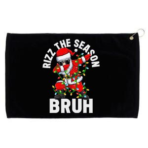 Rizz The Season Bruh Christmas Rizzmas Santa Claus Rizzler Grommeted Golf Towel