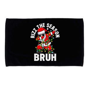 Rizz The Season Bruh Christmas Rizzmas Santa Claus Rizzler Microfiber Hand Towel