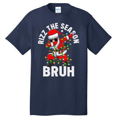 Rizz The Season Bruh Christmas Rizzmas Santa Claus Rizzler Tall T-Shirt