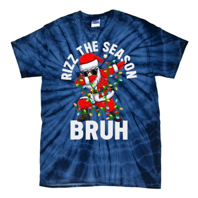 Rizz The Season Bruh Christmas Rizzmas Santa Claus Rizzler Tie-Dye T-Shirt