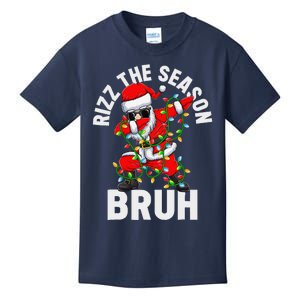 Rizz The Season Bruh Christmas Rizzmas Santa Claus Rizzler Kids T-Shirt