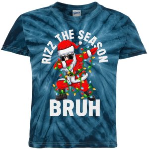 Rizz The Season Bruh Christmas Rizzmas Santa Claus Rizzler Kids Tie-Dye T-Shirt