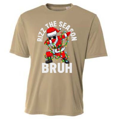 Rizz The Season Bruh Christmas Rizzmas Santa Claus Rizzler Cooling Performance Crew T-Shirt