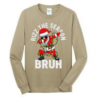 Rizz The Season Bruh Christmas Rizzmas Santa Claus Rizzler Tall Long Sleeve T-Shirt