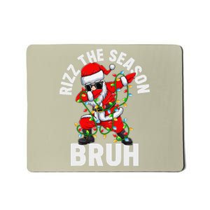 Rizz The Season Bruh Christmas Rizzmas Santa Claus Rizzler Mousepad