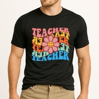 Retro Teacher Sunflower Cooling Performance Crew T-Shirt