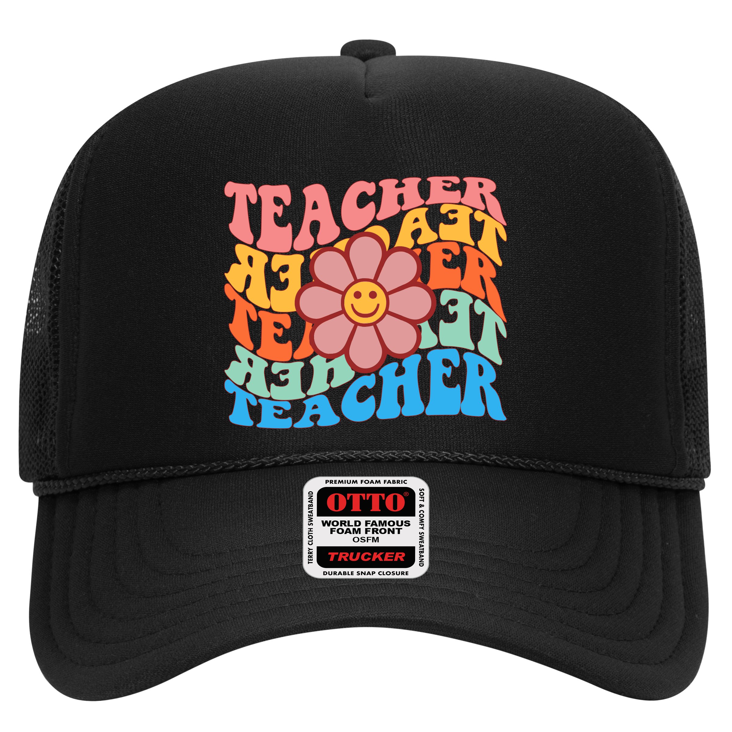 Retro Teacher Sunflower Hat