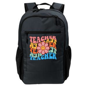 Retro Teacher Sunflower Daily Commute Backpack