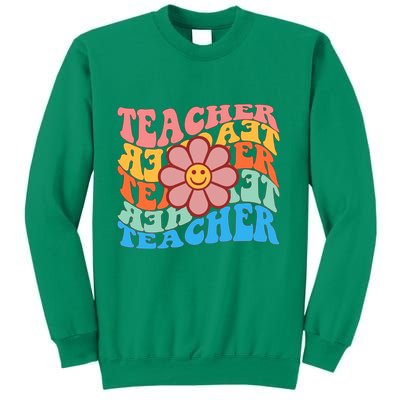 Retro Teacher Sunflower Sweatshirt